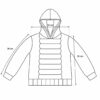 (110) Sweatshirt com Capuz Padrão Escamas - Azul