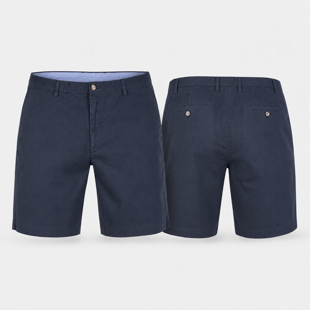 (38) Calções Amazon Essentials Clássicos com Bolsos - Azul