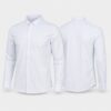 (M) Camisa de Manga Comprida com Gola Clássica - Branco