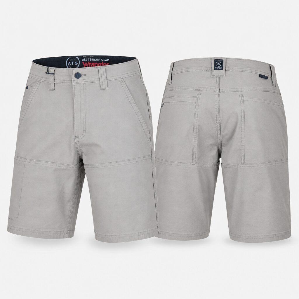 (36) Calções Wrangler All Terrain Gear com Bolsos Laterais - Cinza