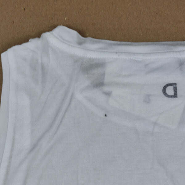 (L) Top Desigual Sem Mangas com Detalhe Floral - Branco