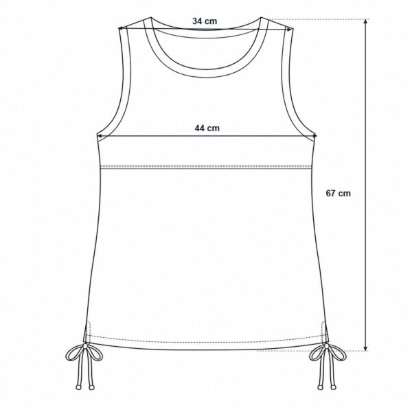 (L) Top Desigual Sem Mangas com Detalhe Floral - Branco