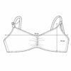 (M) Top de Biquíni Amazon Essentials Riscas - Coral e Branco