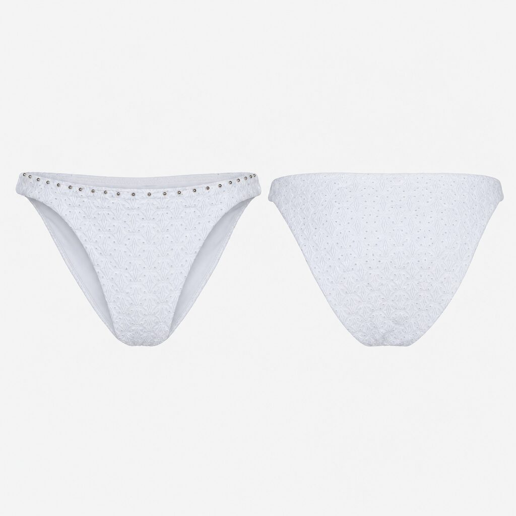 (S) Parte de Baixo de Bikini Women'secret com Aplicações - Branco