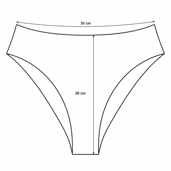 E126X3902_measured_1784135550051 (S) Cueca de Biquíni Desigual com Estampado de Borboletas - Multicolor