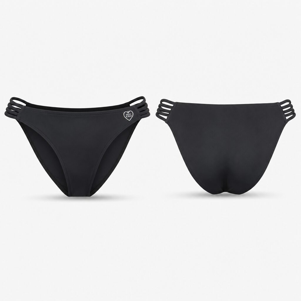 (M) Bikini Body Glove Flirty Surf Rider com Detalhe Lateral - Preto