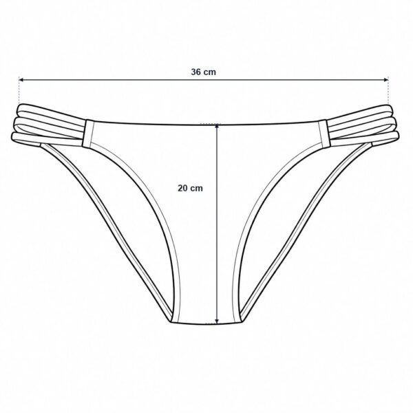 E126X3903_measured_1784129501345 (M) Bikini Body Glove Flirty Surf Rider com Detalhe Lateral - Preto