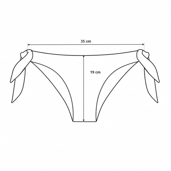 E126X3904_measured_1784129311583 (S) Cueca de Biquíni Iris & Lilly com Laços Laterais - Preto