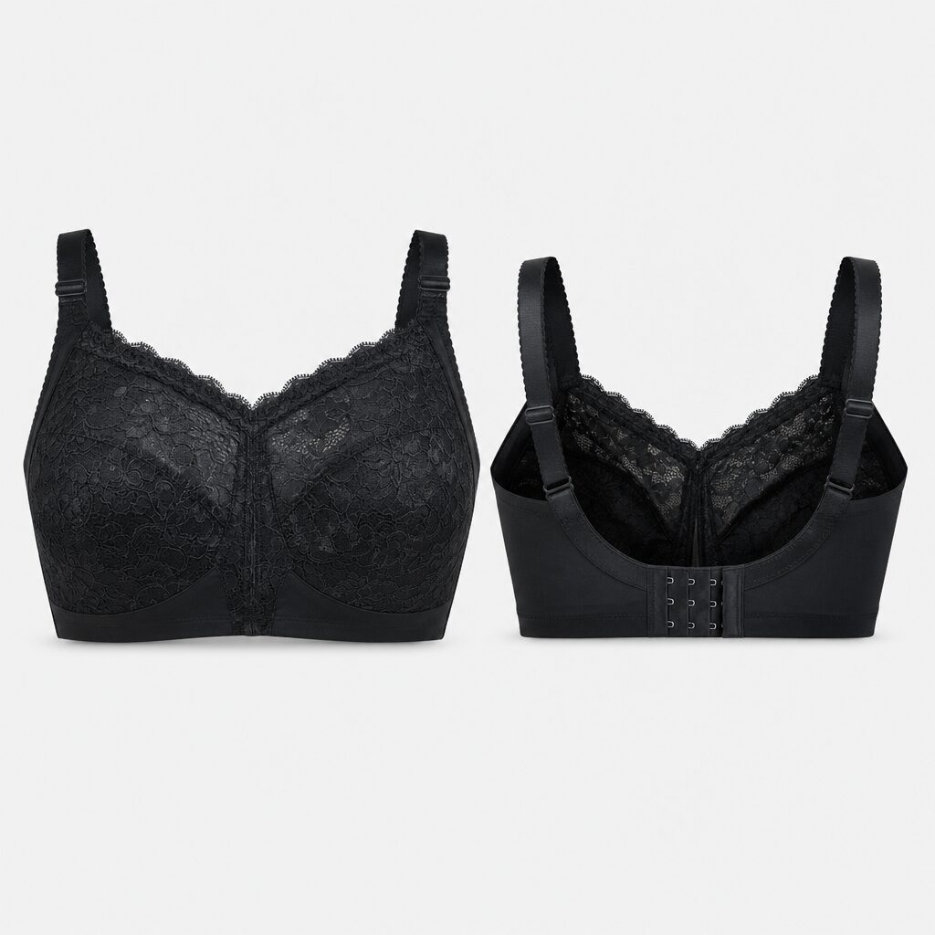 (120 G) Soutien Triumph Delicate Doreen com Renda - Preto