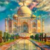 (1000 Peças) Puzzle Educa Taj Mahal Pedro Gavidia 68x48 cm - Multicolor