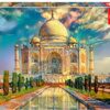 (1000 Peças) Puzzle Educa Taj Mahal Pedro Gavidia 68x48 cm - Multicolor
