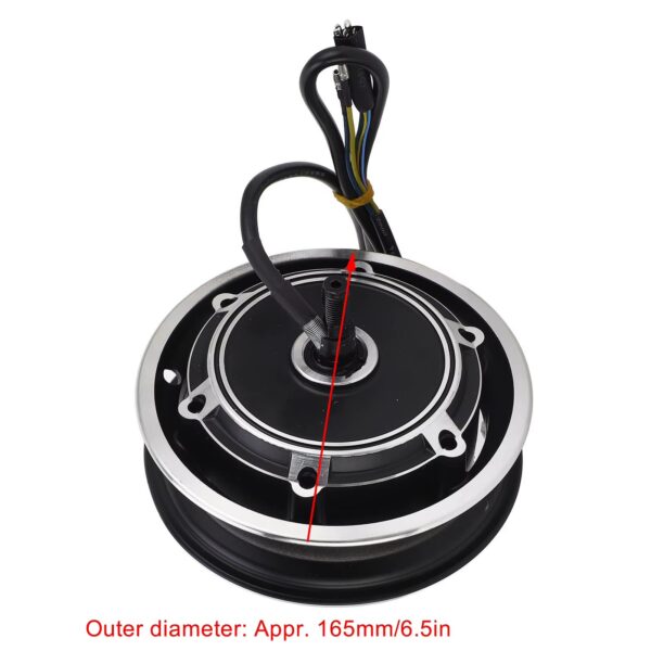 Motor de Cubo 48V 1000W sem Escovas para Trotinete de 10 Polegadas