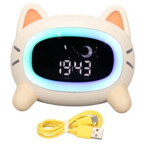 Despertador Infantil com Luz de Presença e Música ELBME Gato