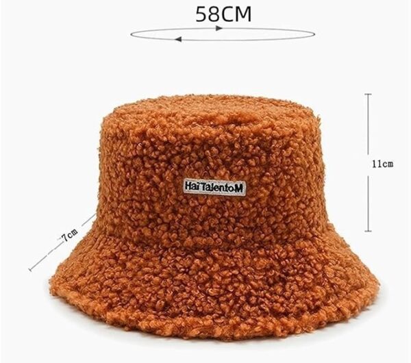 Chapéu de Pescador Soft & Warm em Peluche Térmico Suave - Branco
