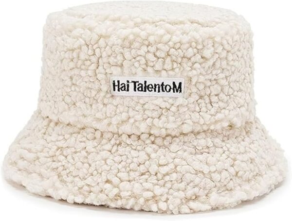 Chapéu de Pescador Soft & Warm em Peluche Térmico Suave - Branco