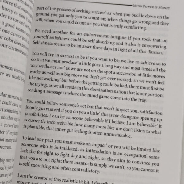 Livro Autoajuda Mind Power Is Money Inglês - Edric Ettienne