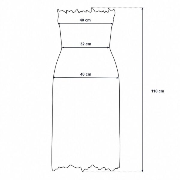 (M) Vestido Sem Alças em Renda Floral - Branco