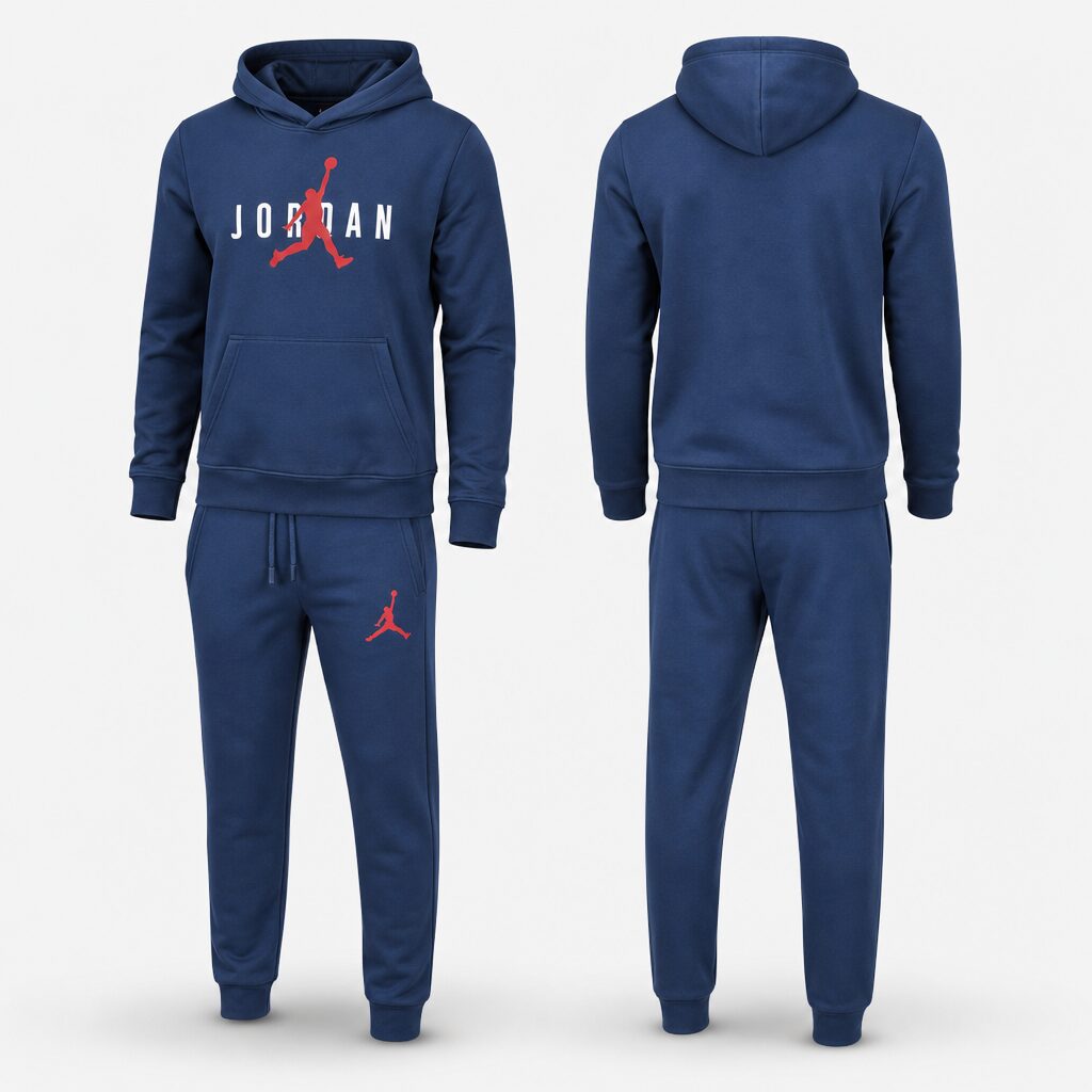 (M) Conjunto Jordan com Capuz e Calças - Azul