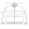 (M) Casaco Largo com Fecho Zip e Estampado Frontal - Castanho e Rosa