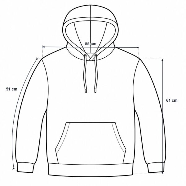 (L) Hoodie Hawkins High School com Capuz - Cinzento