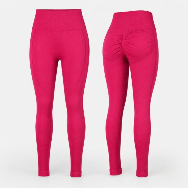 (XS) Leggings de Cintura Alta - Vermelho