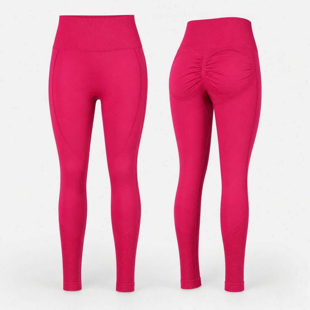 (XS) Leggings de Cintura Alta - Vermelho
