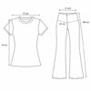 (S) Conjunto de T-shirt e Calças de Manga Curta - Roxo