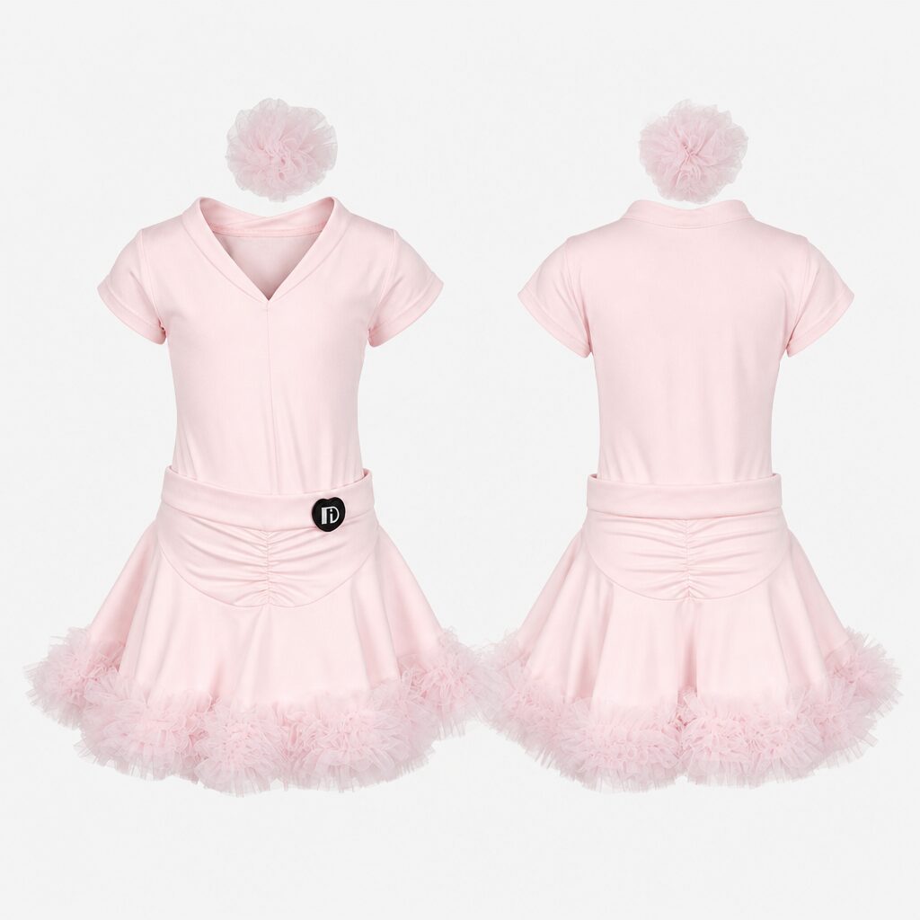 (130) Conjunto de Body e Saia com Totó - Rosa