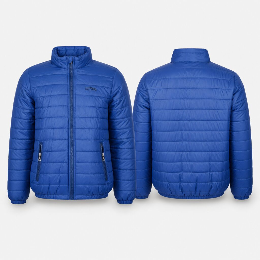 (L) Casaco Acolchoado Puffer Azul California