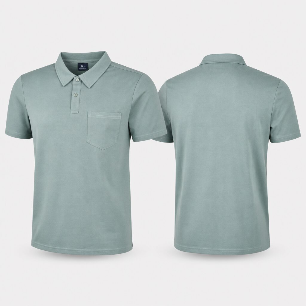 (M) Polo com Bolso Frontal - Verde
