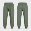 (M/30) Calças de Algodão com Punhos - Verde Militar