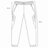 F126X4097_measured_1783696167039 (M) Calças Desportivas com Bolsos e Detalhes Laterais - Cinza