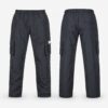F126X4103_cover_1783375788613 (XXL) Calças Cargo com Cintura Elástica e Bolsos Laterais - Preto