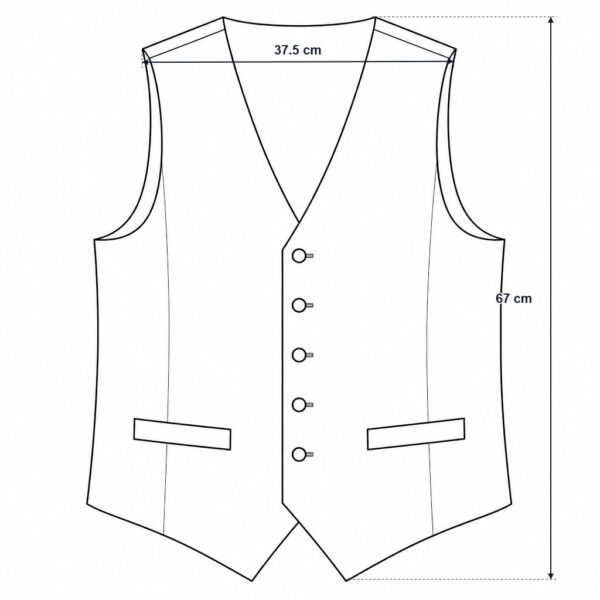 F126X4105_measured_1783694264921 (M) Colete DiBanGu com Botões - Azul