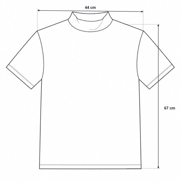 (M) Camisola de Manga Curta com Gola Alta - Castanho