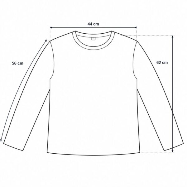 F126X4110_measured_1783693479125 (M) Camisola Básica Cinza de Manga Comprida