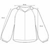 (L) Blusa de Poliéster com Padrão de Bolinhas - Preto e Branco