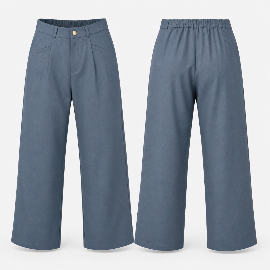(XXL) Calças 6803A com Bolsos - Cinza