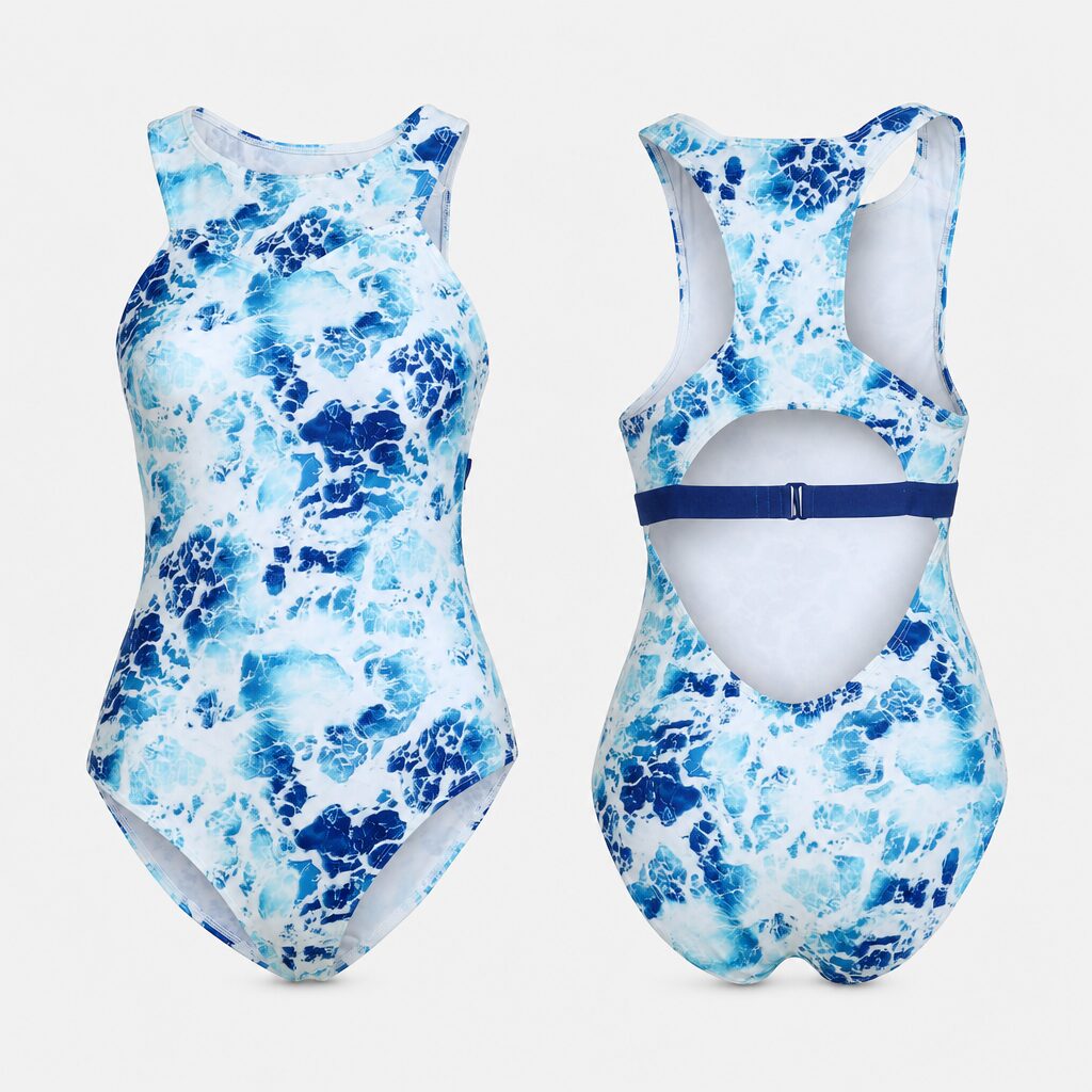 (S) Fato de Banho Sloggi Padrão Marítimo - Azul e Branco