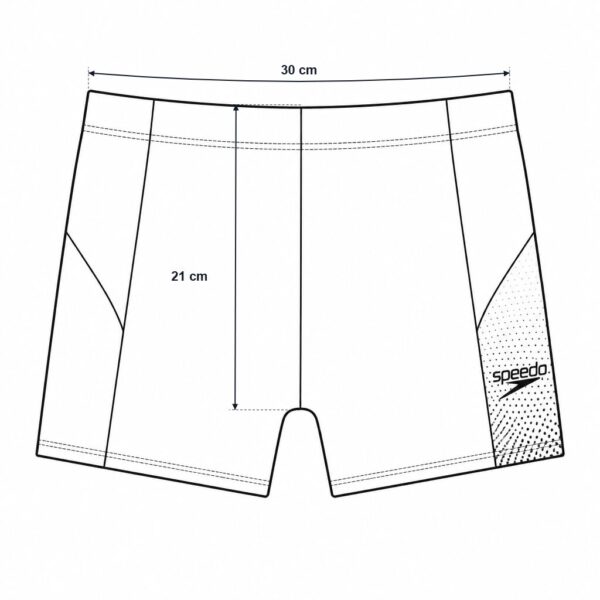 (38) Calções de Natação Speedo Endurance10 - Preto e Cinzento