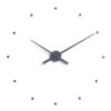 (80 cm) Relógio de Parede Nomon OJ Design Minimalista Silencioso - Preto