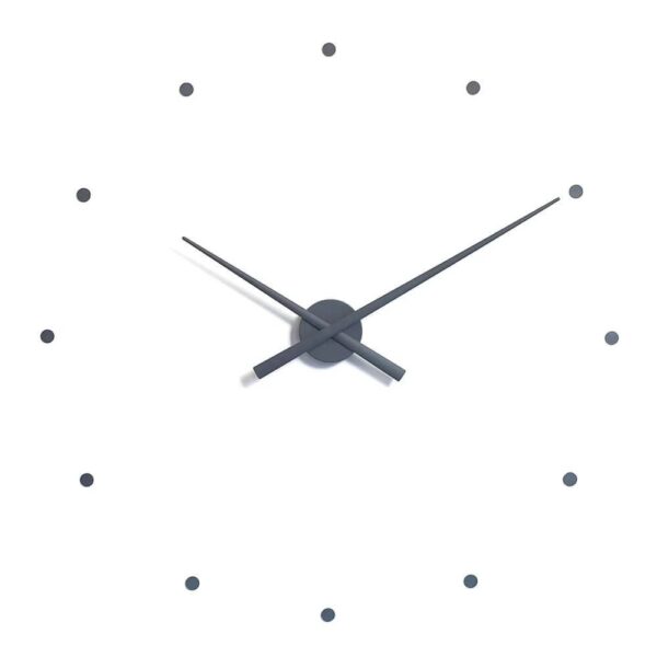 (80 cm) Relógio de Parede Nomon OJ Design Minimalista Silencioso - Preto