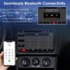 (9") Auto-rádio Android 13 6+128Gb VW Golf/Passat/Polo GPS Wi-Fi Bluetooth - Preto