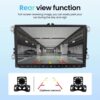 (9") Auto-rádio Android 13 6+128Gb VW Golf/Passat/Polo GPS Wi-Fi Bluetooth - Preto