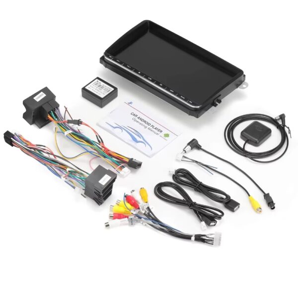 (9") Auto-rádio Android 13 6+128Gb VW Golf/Passat/Polo GPS Wi-Fi Bluetooth - Preto