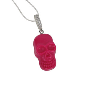 Pendente Caveira Rosa