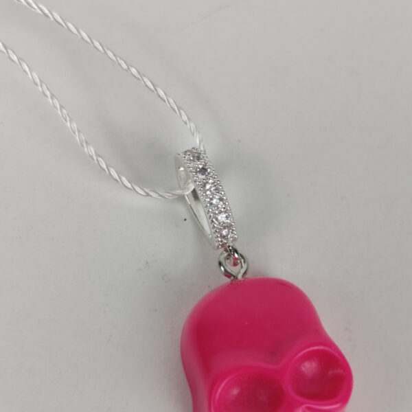 Pendente Caveira Rosa
