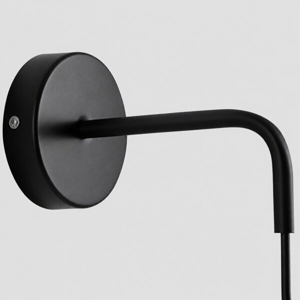 x2 Uni. Aplique de Parede LED 8W Cónico em Ferro - Preto