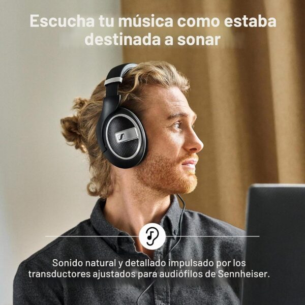 F126X4207_paste_1785262856462_2 Auscultadores Cabo Sennheiser HD 599 SE Abertos Hi-Fi com Tecnologia E.A.R. - Preto