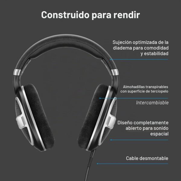 F126X4207_paste_1785262856462_8 Auscultadores Cabo Sennheiser HD 599 SE Abertos Hi-Fi com Tecnologia E.A.R. - Preto